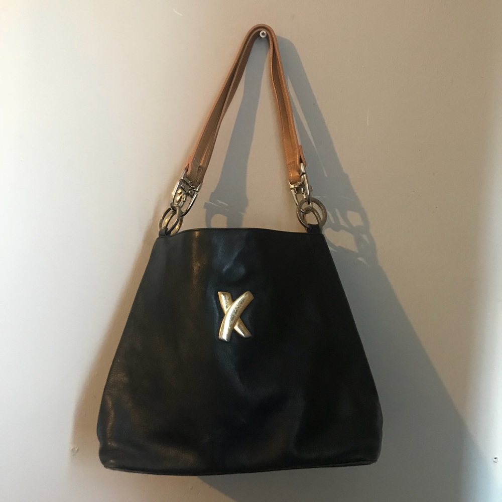 Palsha Picasso Black Leather Bag